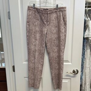 Banana Republic Snake Print Ankle Pants - Brown